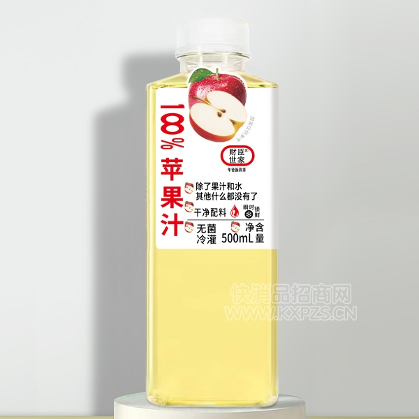 �Ƴ�����ƿװƻ��֭500ml��Ʒͼ