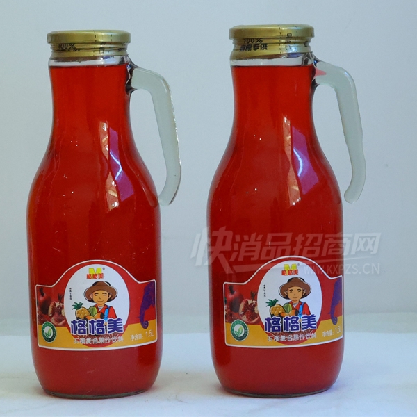 ��������Ϲ�֭���ϴ����ֲ���ƿʯ��֭1.5L