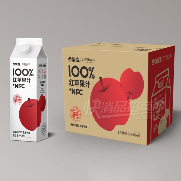 ����100%NFC��ƻ��֭958ml��8��