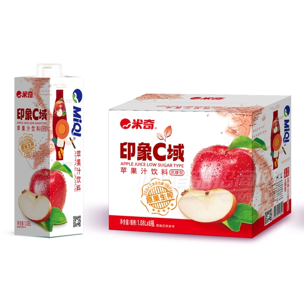 ����ӡ��C�򸴺Ϲ�֭�����֭��ƻ��֭1.08L��8ƿ