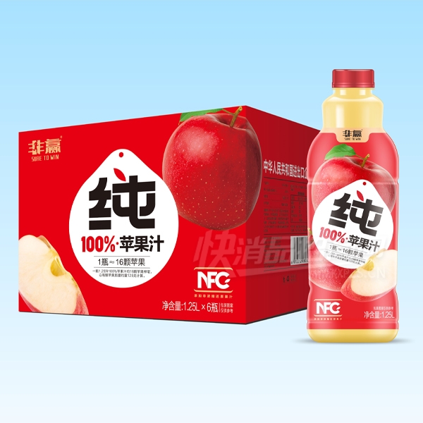 ��Ӯ100%ƻ��֭1.25L��6����֭���ϲ�Ʒͼ