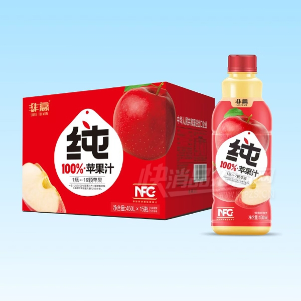 ��Ӯ100%ƻ��֭450mlX15ƿ����֭���ϲ�Ʒͼ