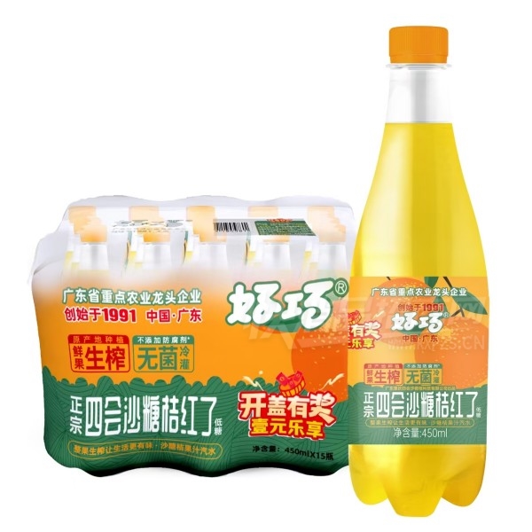 ����ɳ�ǽۺ��˹�֭��ˮ450ml��15ƿ��Ʒͼ