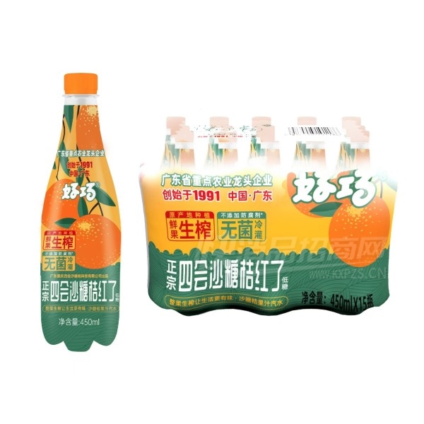 ���������Ļ�ɳ�ǽۺ��˹�֭��ˮ̼������450ml��15��Ʒͼ